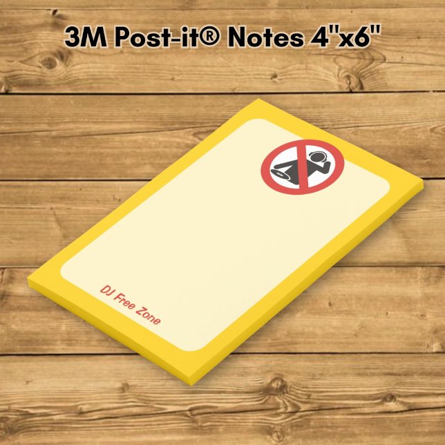 Notas Post-it® Zona libre de DJ (Subido por el creador)