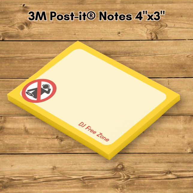 Notas Post-it® Zona libre de DJ (Subido por el creador)