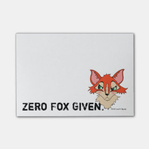 Notas Post-it® Zorro Cero Dado Naranja Rojo Fox