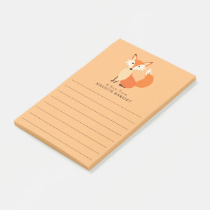 Notas Post-it® Zorro Niño Animal Del Bosque Lindo