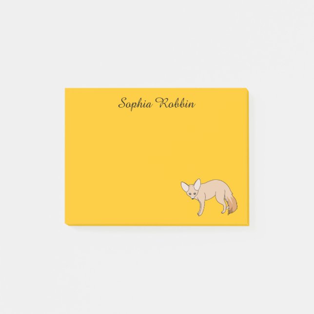 Notas Post-it® Zorros Fennec (Anverso)