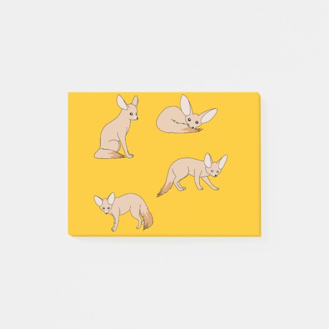 Notas Post-it® Zorros Fennec (Anverso)