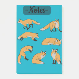 Notas Post-it® Zorros Rojos