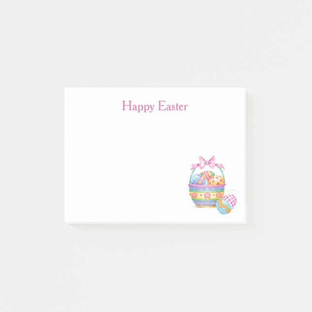 Notas posteriores a la cesta de huevos de pascua d (Anverso)