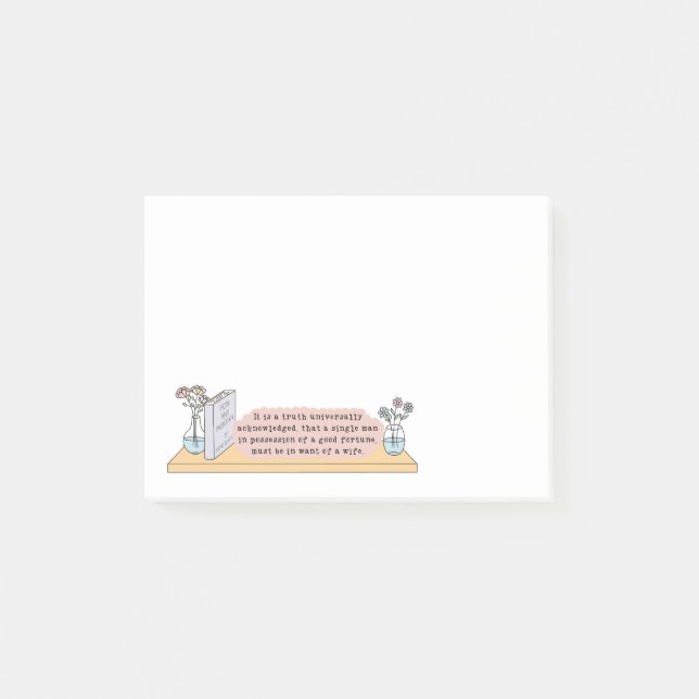 Notas posteriores a la cita de Orgullo y Prejuicio (Anverso)