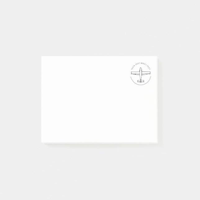 Notas posteriores al despegue del avión de aviació (Anverso)