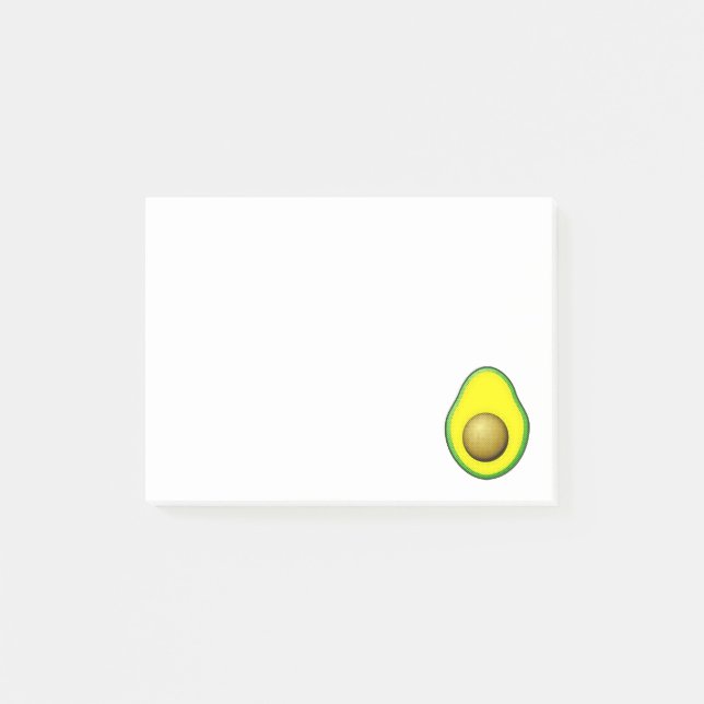 Notas posteriores al dibujo de aguacate de estilo  (Anverso)