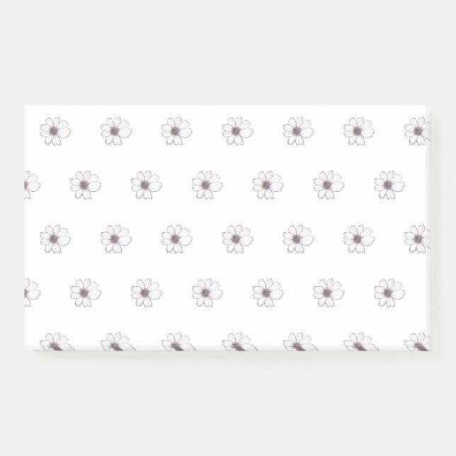 Notas posteriores al inicio del patrón de flor (Anverso)