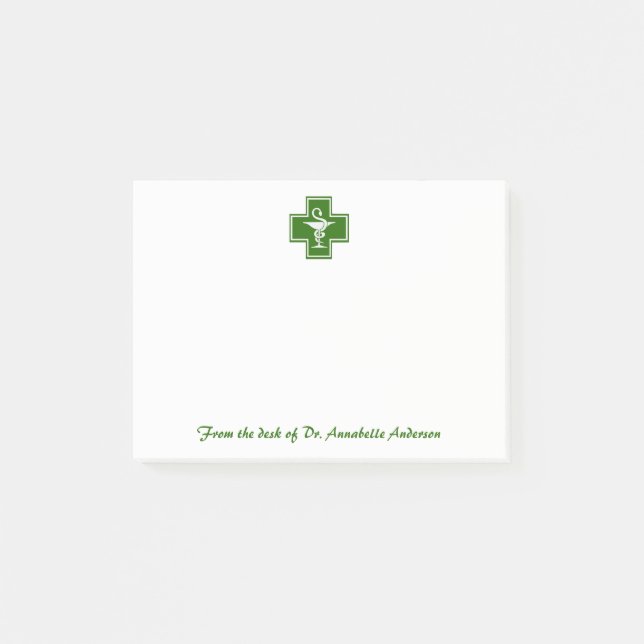 Notas posteriores al logotipo de la farmacia (Anverso)