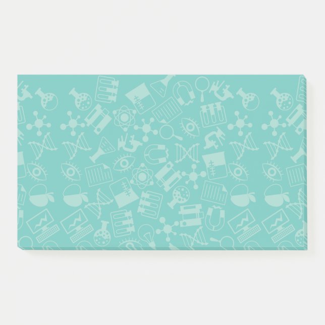 Notas posteriores al patrón de iconos de ciencia (Anverso)