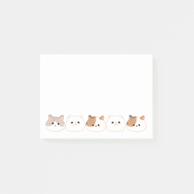 Notas posteriores de Cute Personalized Cat Lovers (Anverso)