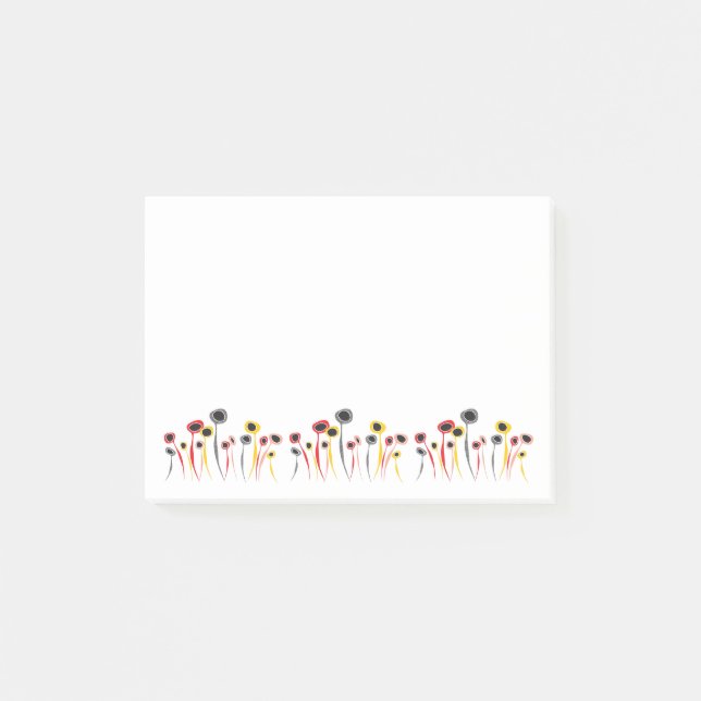 Notas posteriores de Flores Retro (Anverso)