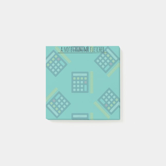 Notas posteriores de matemáticas de calculadoras p (Anverso)