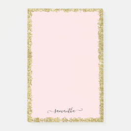 Notas posteriores de Purpurina Rosado y Oro