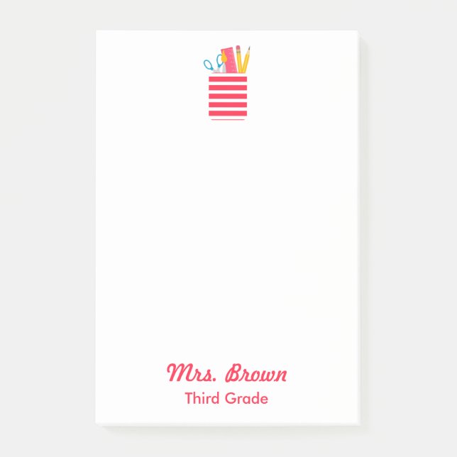 Notas posteriores del organizador de suministros p (Anverso)