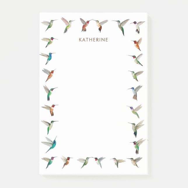 Notas posteriores del personalizado Hummingbirds (Anverso)