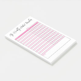 Notas posteriores del Rastreador de Hábito Semanal