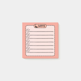 Notas posteriores personalizadas del gato negro li