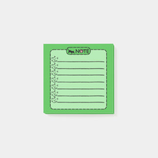 Notas posteriores personalizadas del gato negro li