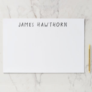 Notas profesionales elegantes con clase del