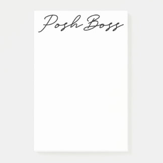 Notas rápidas Minimalistas de Posh Boss 4x6