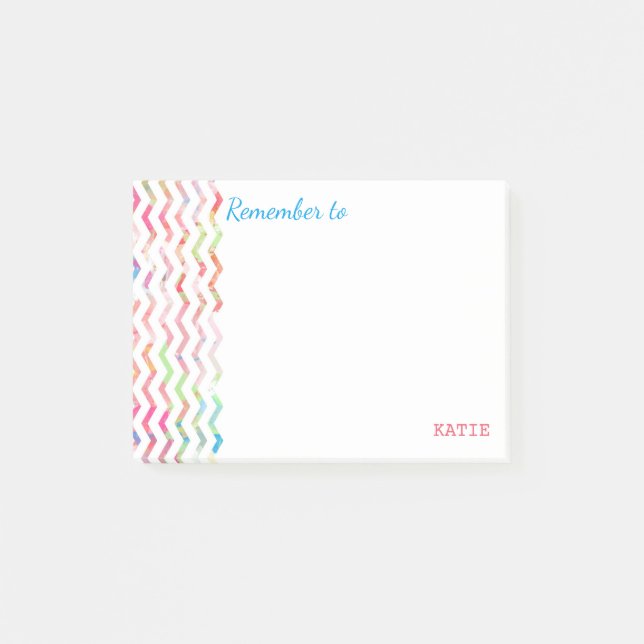 Notas recordatorias multicolor (Anverso)