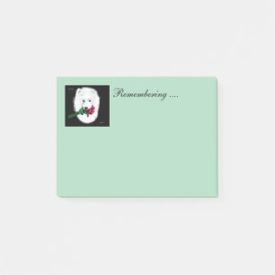 Notas Samoyed Post-it® 4 x 3; ¡Recordando Notas!
