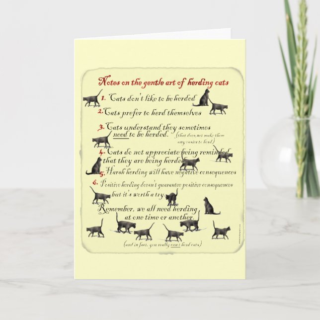 Notas sobre el Arte Gentle de los Gatos Pastores (Anverso)