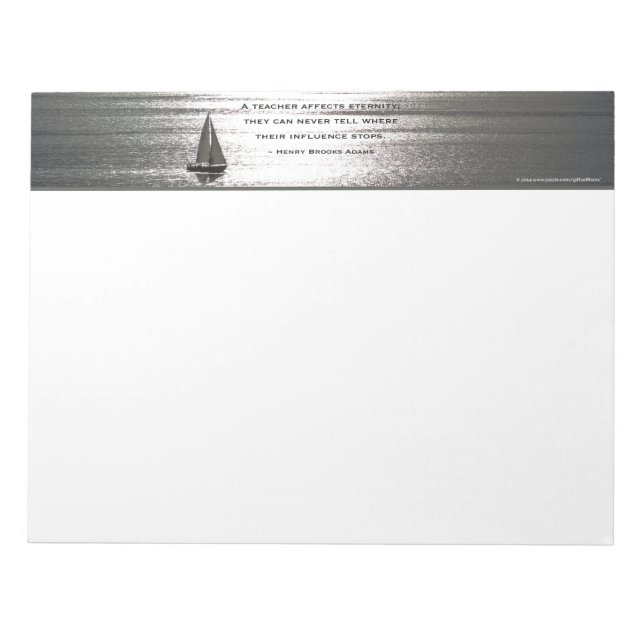 Notas Vela Santa Mónica, para profesores - GRAN Bloc de  (Frente)