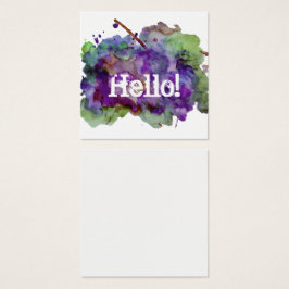 Notas verdes/púrpuras de la salpicadura de la