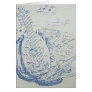 Note Card Blank Inside Greek Instruments