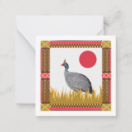 Notecard al estilo de las postales de aves de Guin