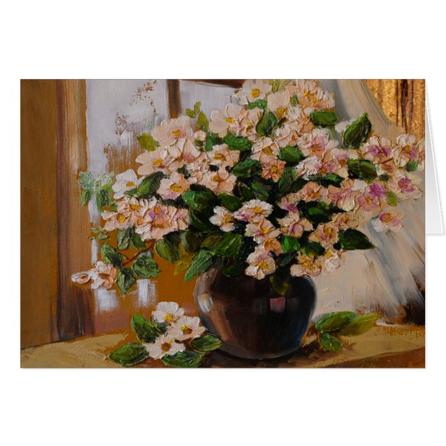 Notecard artístico floral 2 (Anverso (Horizontal))