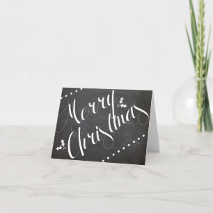 Notecard de la pizarra de las Felices Navidad