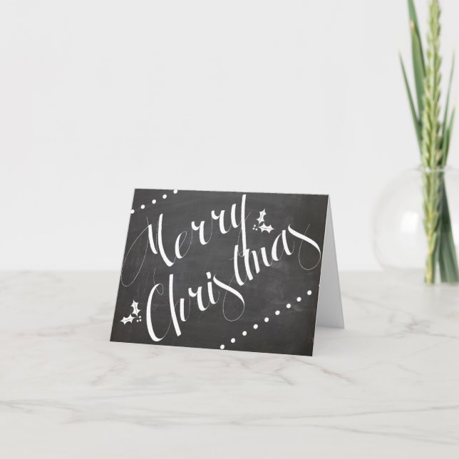 Notecard de la pizarra de las Felices Navidad (Anverso)