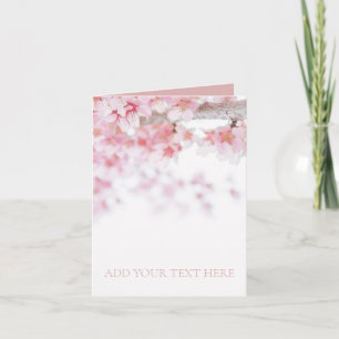 NOTECARD FOLDEADO : CHERRY BLOSSOM : PERSONALIZABL