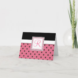 Notecard inicial monogramado