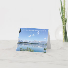 Notecard inspirador con paisaje