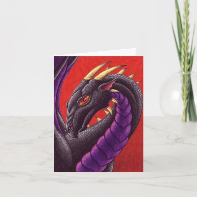 Notecard oscuro de la tarjeta del día de San (Anverso)