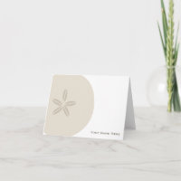 Notecard personalizado del dólar de arena
