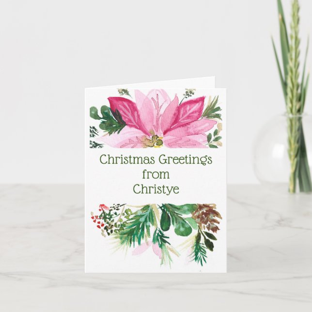 Notecards Navidades personalizados (Anverso)
