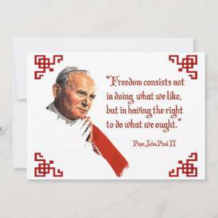 Notecnológicos de la libertad Juan Pablo II
