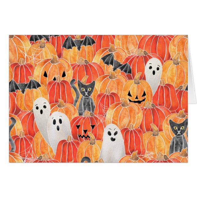 Notecnos para parches de calabaza fantasmal (Anverso (Horizontal))