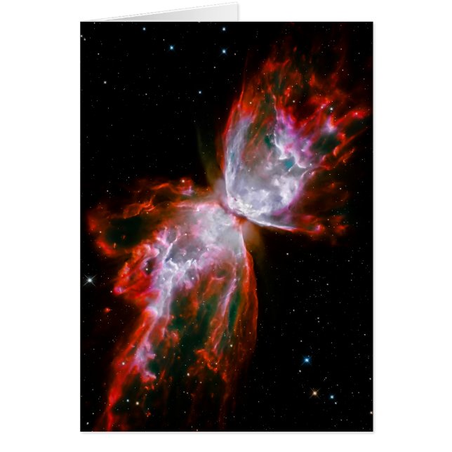 Notelet en blanco - Nebulosa mariposa en Escorpio (Frente)