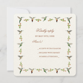 Notepad del marco del colibrí del personalizado