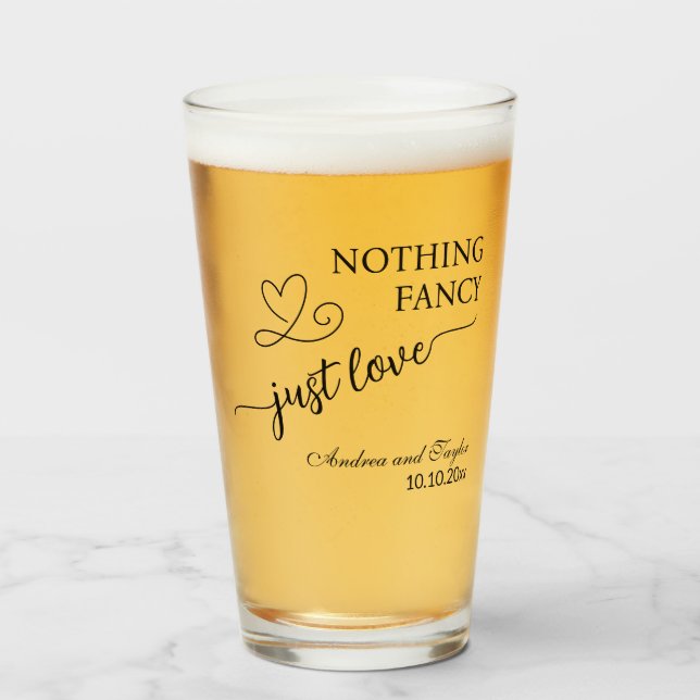 Nothing Fancy Just Love Elegant Wedding  (Anverso (lleno))
