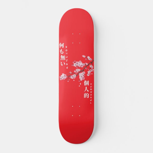 Nothing Personal - Cherry Blossom Skateboard (Anverso)