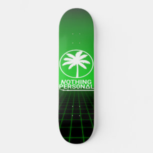 Nothing Personal Synthwave Grid Skateboard