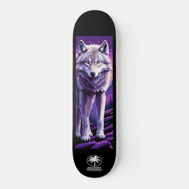 Nothing Personal Twilight Wolf Skateboard (Anverso)