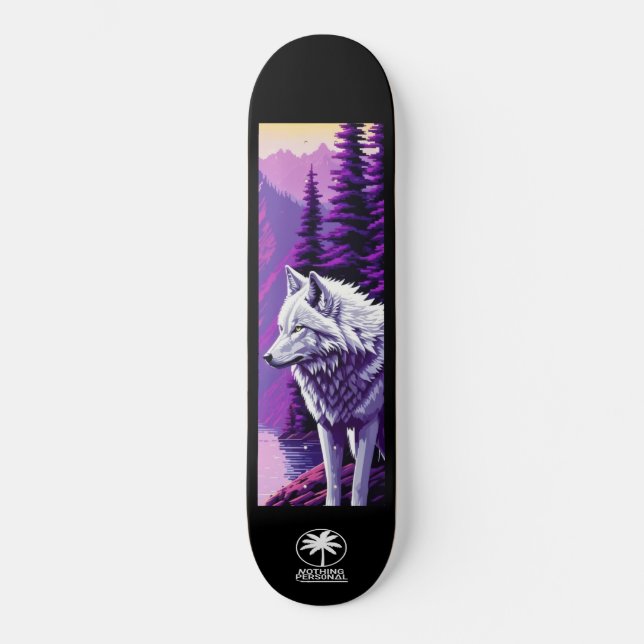 Nothing Personal Twilight Wolf Skateboard (Anverso)